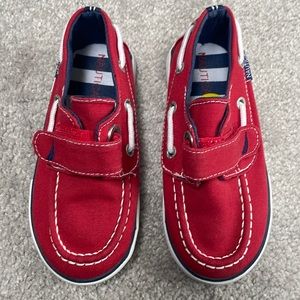Toddler Boys Size 9 Red Boat Shoes by Nautica